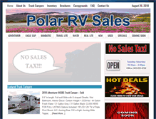 Tablet Screenshot of polarrvsales.com